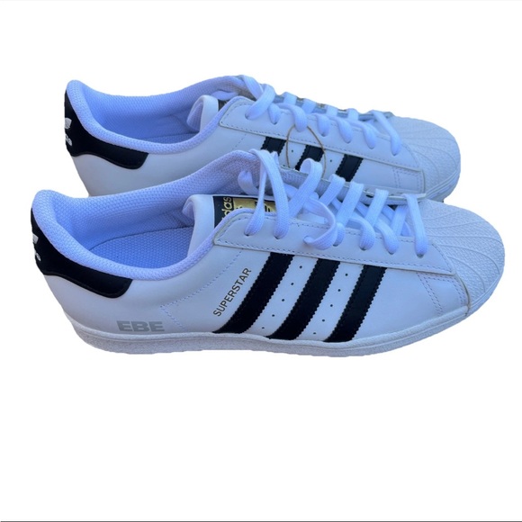 Adidas Superstar White Sneakers Men’s Size 9 - Picture 3 of 8